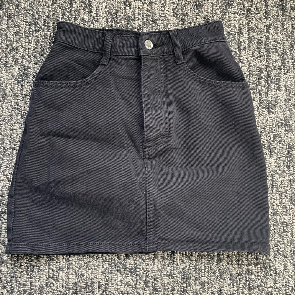 Black Jean skirt